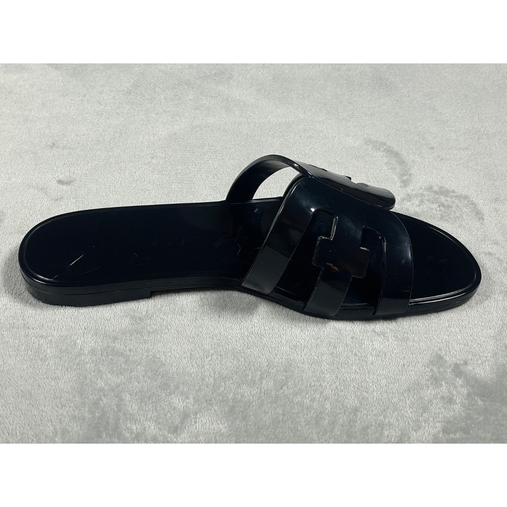 Sam Edelman Bay Jelly Slide Sandals Women's US 8 Black Jelly Logo Slip On Slides - Picture 8 of 14